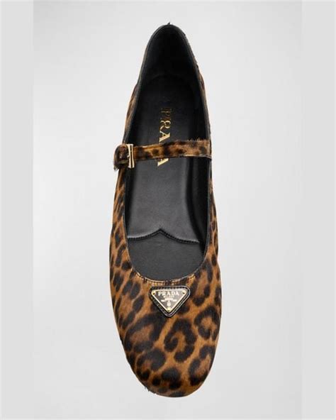 prada leopard flats